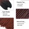 18 Inch Goddess Faux Locs Straight Gypsy Locs Crochet Hair 3 Tone Ombre Crochet Braids Dreadlocks Pre-Looped Synthetic Hair Extensions 18 Strands/Pack(Pack of 6, T1B/530/350)