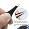 Elderly Slant Tip Tweezer, Stainless Steel Pinch Grip Aid Tool for Arthritis Carpal Tunnel Syndrome