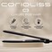 Corioliss C3 Hair Straightener Flat Iron Professional for Hair Titanium Plates Control Temperature Women (Black Chrome Soft Touch)