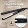 Corioliss C3 Hair Straightener Flat Iron Professional for Hair Titanium Plates Control Temperature Women (Black Chrome Soft Touch)