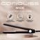 Corioliss Hair Straightener for Women Professional Extra Wide Titanium Plates Flat Iron UK Plug Black Soft Touch