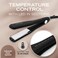 Corioliss Hair Straightener for Women Professional Extra Wide Titanium Plates Flat Iron UK Plug Black Soft Touch