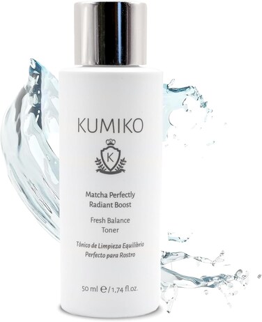KUMIKO Ultimate Matcha Skin Care: Radiant Boost Face Toner Fresh Balance - Purifying &amp; Refreshing Glow Essence - Hydrate, Balance, Replenish Skin - 1.7 oz - Soothe and Revitalize Your Skin