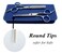 LIGICKY Baby Hair Cutting Scissors Set Professional Safety Round Tip Stainless Steel Hair thinning Shears Bang Hair Scissor for Kids/Salon/Home