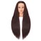 Mannequin Head 26"-28" Training Head Synthetic Fiber Cosmetology Doll Head Styling Head Hair Braiding Head Hairdresser Training Model Practice Head Hair Mannequin With Free Clamp 7E6606LB0420