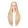 Mannequin Head 26-28" Synthetic Fiber Manikin Head Hairdresser Styling Training Head Training Model Cosmetology Doll Head Hair for Practice Cutting with Free Clamp Stand 7E6606W6132720
