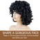 Short Curly Wig for Black Women, 14 Inches, Synthetic Hair, Lightweight, Easy to Style, Natural Looking