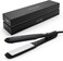 Corioliss Hair Straightener for Women Professional Extra Wide Titanium Plates Flat Iron Black Soft Touch (C-Extreme)