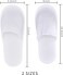 24 Pairs Spa Slippers,Closed Toe Disposable Slippers,Non-Slip Slippers Fit Size for Men and Women for Hotel Home Guest Used,White
