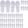 24 Pairs Spa Slippers,Closed Toe Disposable Slippers,Non-Slip Slippers Fit Size for Men and Women for Hotel Home Guest Used,White