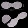 Disposable Eye Mask, 200 Pcs, Non-Woven Cotton, Ultra Thin, Breathable, Suitable for Face, Arms, Neck, Legs, DIY Spa, Reduces Moisture Loss, Skin Care, Travel
