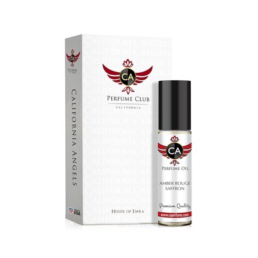 CA Perfume Amber Rouge Saffron Fragrance Body Oil For Women &amp; Men Roll On 0.33fl oz / 10ml