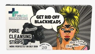 Pore Cleansing Strips, Blackhead remover for nose, chin and T-zone, Charcoal (Charcoal, 20)