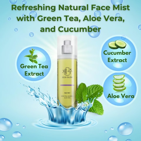 Hydrating and Soothing Facial Mist with Green Tea, Cucumber, Aloe Vera, and Calendula &ndash; Refreshing &amp; Nourishing, Alcohol-free, Perfume-free
