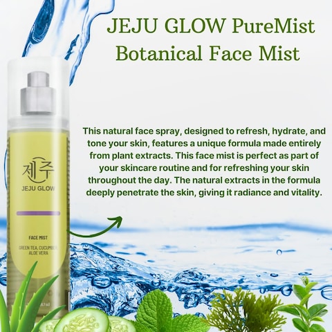 Hydrating and Soothing Facial Mist with Green Tea, Cucumber, Aloe Vera, and Calendula &ndash; Refreshing &amp; Nourishing, Alcohol-free, Perfume-free
