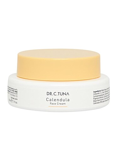 FARMASi DR. C. TUNA Calendula Oil Face Cream, Deep Hydration &amp; Soothing Moisturizer for Sensitive Skin, 1.7 fl.oz / 50 ml