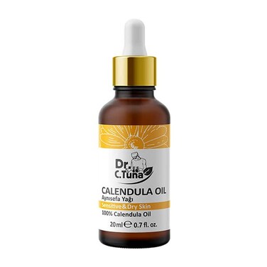 FARMASI Dr. C. Tuna Calendula Oil, Moisturizing &amp; Nourishing For Skin, Face and Body, It Nourishes the Skin and Leaves Behind a Soft and Silky Feeling, 1 fl. oz / 30 ml