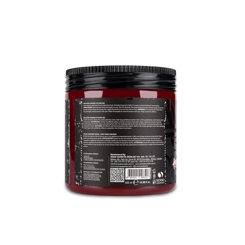 BARBER MARMARA No.33 Hair Styling Gel 500 ml &ndash; Men&#39;s Hair Gel &ndash; Strong Hold &ndash; No Gluing and No Residue &ndash; Alcohol Free &ndash; Fresh Fragrance &ndash; Hair Gel &ndash; Wet Hair Look &ndash; Rubber Effect