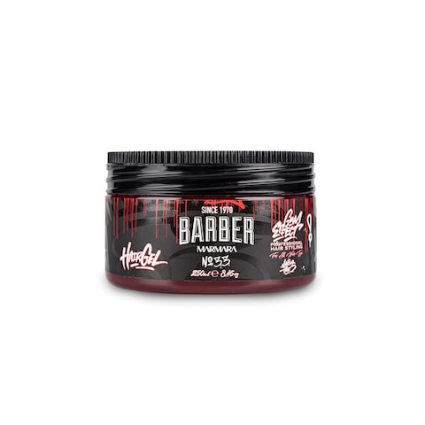 BARBER MARMARA No.33 Hair Styling Gel 500 ml &ndash; Men&#39;s Hair Gel &ndash; Strong Hold &ndash; No Gluing and No Residue &ndash; Alcohol Free &ndash; Fresh Fragrance &ndash; Hair Gel &ndash; Wet Hair Look &ndash; Rubber Effect