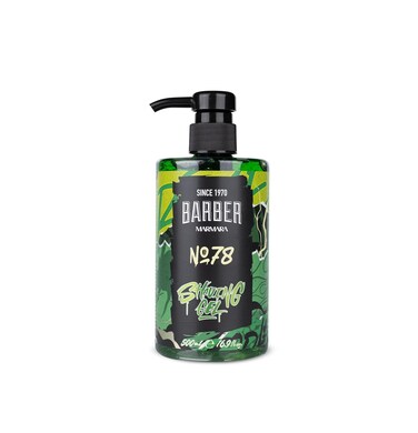 BARBER MARMARA Shaving Gel Men No.78 - Men's Shaving Gel Transparent 500 ml - Shaving Gel Men - for a Precise Shaving of Beard Contours - Optimal Gliding - Cools the Skin - with Pump Dispenser
