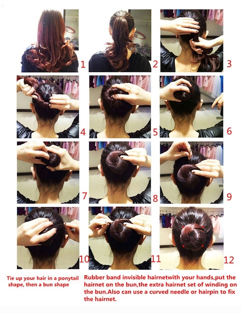 20&quot; Lot Of Hairnets Invisible Elastic Edge Mesh 50cm Reusable Hair Nets (light brwon 10pcs)