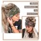 Boho Bandeau Headbands Wide Knot Hair Band Stretch Turban Head Wraps Fashion Hair Accessories for Women 3 Pcs (Boho)