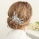 Easedaily Bride Wedding Hair Comb Silver Crystal Hair Pieces Rhinestone Headpieces Bridal Hair Clip Side Combs Hair Accessories for Women and Girls