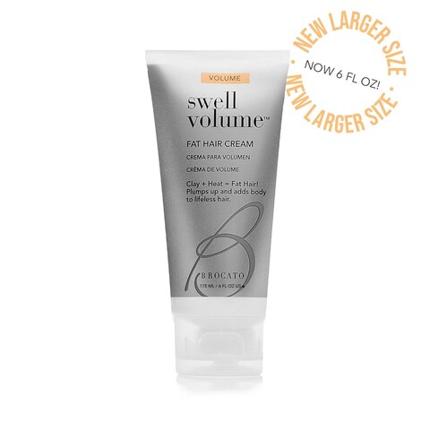 Brocato Swell Volume Hair Cream, 3 Pack, 6 Oz: Volumizing &amp; Thickening Cream for Men &amp; Women   Heat Activated Fat Hair Volumizer Cream Shapes &amp; Adds Thickness to Thin Hair   Clay Formulated