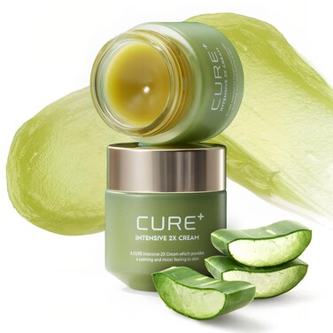 Cure All-in-one Aloe Vera Cream for Dry Skin, 1.7 oz (50g), Korean Face Moisturizer for Women &amp; Dry Skin, Hydrating Aloe Vera Gel for Face. Cure Intensive 2X Cream (Pack of 1)