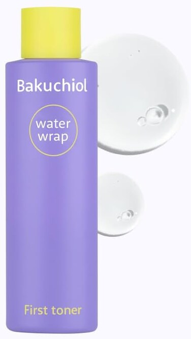 CHARMZONE Bakuchiol WaterWrap First Toner 99% Pure Bakuchiol Alternative to Retinol, Triple Collagen Intense Firming &amp; Revitalizing, Pore Reducing Korean Skincare 7.1 fl.Oz./210ml