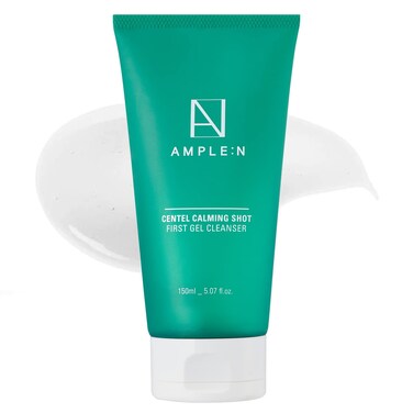 COR&Eacute;ANA AMPLE:N Centel Calming Shot First Gel Cleanser - Calming Gel Facial Cleanser - Makeup Remover Soap Free Face Wash for Sensitive Skin - Cica and Tea Tree Extract - Fragrance Free - 5.07 fl.oz.