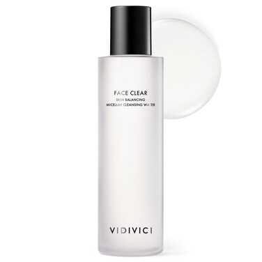 VIDIVICI Face Clear Skin Balancing Micellar Cleansing Water &ndash; No Rinse Makeup Remover Face Cleanser with Ceramide, Hyaluronic Acid, and Deep Sea Water &ndash; Hydrating Gentle Cleanser 6.76 fl.oz.