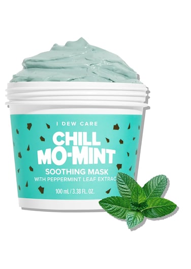 I DEW CARE Wash Off Face Mask - Chill Mo Mint   Soothing Mask with Peppermint Leaf Extract, Korean Face Mask Skin Care for Face, 3.38 Oz