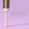 Wavy Thermal Brush(1.7 Inch), Cut Drying Time,Self-Standing Round Quick Styling Brush, Great Blowout, Ceramic Coated/Ionic Thermal Barrel,Blowout Volume, Wave Styler