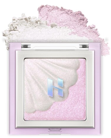 HOLIKA HOLIKA Shell Glow Highlighter- Luxury Face Glow for Shine &amp; Volume, Transparent Skin Enhancer, Smooth Texture, Subtle Shimmer Light, Splendid Pearl Expression (01 AURORA NACRE)