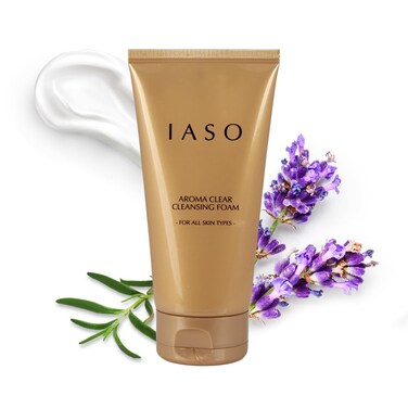 IASO Aroma Clear Cleansing Foam   Clear Cleansing Foam, Facial Cleanser Cream, Gentle Foaming Cleanser, Removes Impurities Without Stripping the Skin Moisture, Korean Skin Care, 5.29 oz