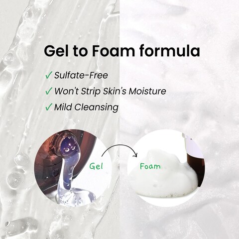 Cica Green Cleanser 4.23 fl.oz l Vegan Facial Cleanser l Cica, Spirulina, Avocado, Allantoin l Gentle Facial Wash, Korean SkinCare120ml