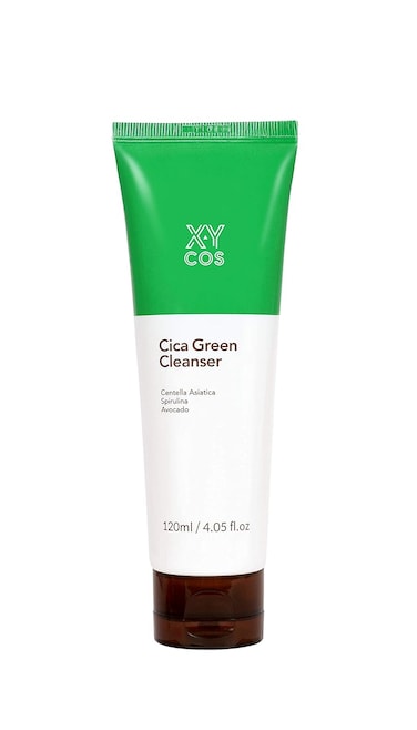 Cica Green Cleanser 4.23 fl.oz l Vegan Facial Cleanser l Cica, Spirulina, Avocado, Allantoin l Gentle Facial Wash, Korean SkinCare120ml