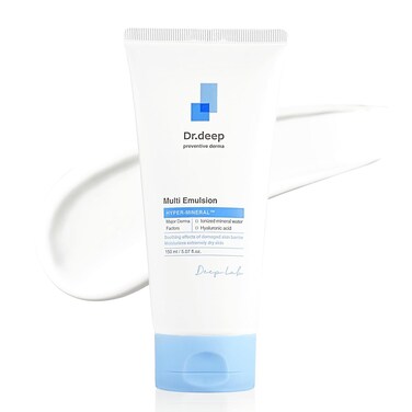 Dr.Deep Multi Emulsion - Lightweight Moisturizer for Sensitive, Dry &amp; Itchy Skin, Hydrating Emulsion with Shea Butter &amp; Allantoin for Skin-Barrier Repair, 5.07 fl. oz