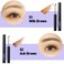 Brow Fixing Gel Shaper Volumizing Mascara Precise Brush Eyebrow Long Lasting Korean Makeup Idol Eye Makeup (02 Ash Brown)