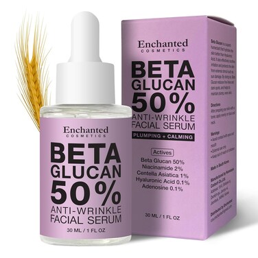 50% Beta Glucan Serum   Anti-Aging, Hydrating &amp; Plumping for Dry Skin, Fine Lines, Wrinkles, Dark Spots   Niacinamide, Centella, Hyaluronic Acid   Korean Skincare   Lightweight, Non-Greasy