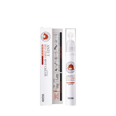 YADAH Anti Trouble Red Zero Spot Cream, Easy Application Acne Spot Treatment, Natural Niacinamide Acne Treatment, 100% Vegan Formula For Acne Care, Acne Whitehead Scar Solution Treatment 0.5 FL.Oz.