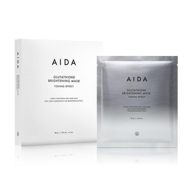 AIDA Glutathione Brightening Mask Toning Effect Gel Mask Pack (1.34oz X 4sheets)