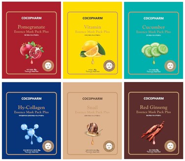 Essence Korean Face Mask Pack Plus, Hydrating Facial Skin Care Sheet Masks for Women, Collagen, Hyaluronic Acid, Snail Mucin, Travel Size Skincare Kit (Set of 6 pcs)