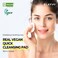 REAL VEGAN QUICK CLEANSING PAD &ndash; Gentle Makeup Remover, Deep Pore Cleansing, Soothing &amp; Moisturizing Formula, Hypoallergenic, Ideal for Sensitive Skin &ndash; 50counts