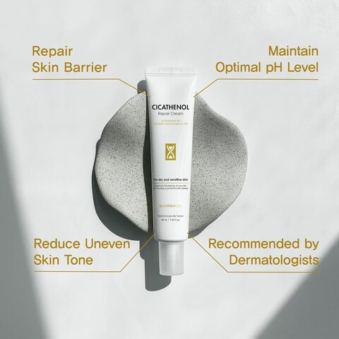 Dr.CHROMCELL] CICATHENOL Repair Cream   Korean Moisturizing Cream   Glow Boosting Moisturizer   Daily Moisturizer   Panthenol Moisturizer   Korean Skin Care   1.35 fl oz
