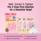 3-Step Blackhead Remover Nose Strips   Korean Skincare   Instant Blackhead &amp; Clogged Pore Removal   Deep Cleansing, Sebum Control &amp; Pore Tightening with Hydrolyzed Collagen   (3 Count)