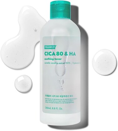 FRANKLY CICA 80 &amp; Hyaluronic Acid Toner - Soothe, Hydrate &amp; Balance   80% Centella Asiatica &amp; Hyaluronic Complex (7 Types)   Korean Skin Care   8.8 fl.oz.