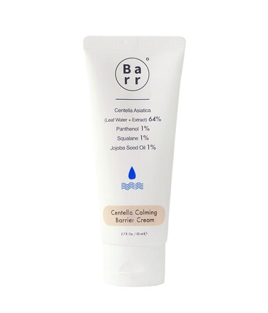 Barr Centella Calming Barrier Cream, 64% Centella Asiatica, 1% panthenol vitaminB5, 1% Jojoba Seed Oil, 1% Squalane, Vegan