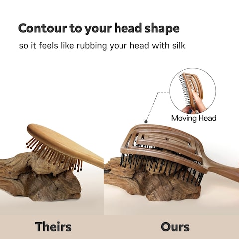 Yao Vented Wet Brush &ndash; Curly Scalp Hair Brush for Curly Thin Long Short Dry Wavy Wet Hair with Flexible Design for men, women, and kids